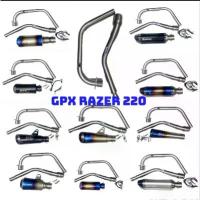 ราคา Sale!!! คอท่อสแตนเลส GPX Razer 220 สำหรับคอท่อ นิ้ว พร้อมปลายท่อ  หลายแบบให้เลือก อุปกรณ์ครบ เข้าชุดกันสุดๆ (1733251099032650839)