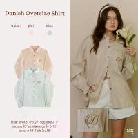 ราคา DAILYLOOK.SM --- Danish oversize shirt เสื้อเชิ้ตทรง oversize ลายทาง ปักตัว D (1732573826069661312)