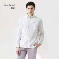 ราคา LTD เสื้อเชิ้ตลายทางแนวตั้ง ผู้ชาย สีออฟไวท์ | Shirt with Vertical Stripes | 03600 (1732796159634015702)