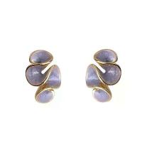 ราคา Vintage Enamel Spiral Stud Earrings French Retro Geometric Earrings High-end earrings (1733093838134609729)