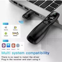 ราคา 2.4GHz Wireless Presenter USB Remote Control Presentation Mouse Pointer New R400 คําแนะนําการขายที่ร้อนแรงในเดือนนี้ (1732886525362538468)