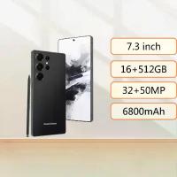 ราคา สำหรับ Real7 Phone 16GB RAM 512GB ROM โทรศัพท์ราคาถูก 7.3 นิ้ว HD สมาร์ทโฟนจอใหญ่ รองรับ 2 ซิมการ์ด ทรู 5g (1732451509201307243)