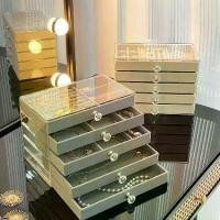 ราคา กล่องเก็บเครื่องประดับ แบบลิ้นชัก สร้อยคอ ต่างหู หลายชั้น ความจุมาก ดีไซน์เกาหลี กล่องเครื่องประดับมือ กล่อง เด้ง สุม พิม รี่ พาย ล่าสุด กระบะ ไม้ลัง clothing bin ใส่ คุกกี้ น่าร (1732975767658071257)