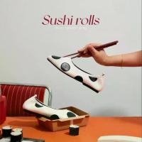ราคา [พร้อมส่ง] [Sushi rolls แนะนำเผื่อ 1 ไซส์] Flynn - Ballet Flats Room Service Collection คัชชูหนังนิ่ม ทรงใหม่ไม่ซ้ำ(polka dot shoes, รองเท้าลายจุด)รองเท้าไซส์ 34 รองเท้าผู้หญิงไซส์ 42 รองเท้าไซส์เล็ก 