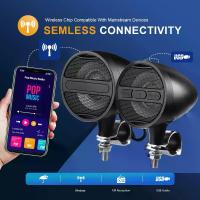 ราคา Motorcycle Speaker Waterproof Bluetooth Motorcycle Audio Stereo Speaker System USB AUX Mp3 Music Player with 12V Motorcycle Remote Control Suitable for 1 to 1.3inch Handlebars (1733119103386093339)