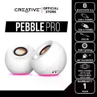 ราคา [COD] CREATIVE SPEAKER PEBBLE PRO ลำโพง 2.0 บูลทูธ 5.3 สีขาว เชื่อมต่อผ่าน USB-C พร้อมไฟ RGB (1732572970357130906)