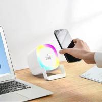 ราคา 2025 New Five-in-One Mobile Phone Stand Wireless Charging Bluetooth Speaker with Night Light Portable Desktop Night Light Small Speaker (1733371697774560786)