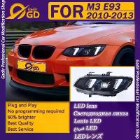 ราคา ชุดไฟหน้า, สำหรับ BMW 3 Series M3/E93 2010-2013, ชุดแปลง E92, พร้อม LED โปรเจคเตอร์ DRL, สไตล์ Fang-Style (1733121796242506975)