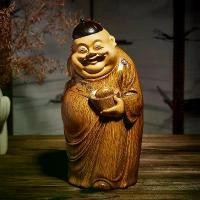 ราคา Premium Chinese Yuanbao Landlord Wealth God Statue for Living Room Imitation Wood Carving Coffee Table Antique Rack Desktop Display Piece ขันแก้ว นพเก้า ตู้ หยอด เหรียญ น่า (1733321628395668711)