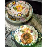 ราคา [COD] [tiktok]Gaoma Collection Blue Floral Pattern, Ceramic Cups, Cups with Handles, Soup Cups, Table Decorations, Cute Cups (1732983047998703058)