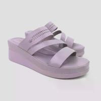 ราคา TREND รองเท้าหนัง PU/รองเท้าส้นเตารีด ส้น 6 CM. รุ่น LATINA สี PURPLE | รองเท้าลำลอง ผู้หญิง (1733026050568193960)