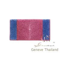 ราคา GN Geneve Polished Stingray 2-fold Wallet /GN-006 กระเป๋าหนังปลากระเบนแท้ สองพับ (หนังขัด) (1731936509213445119)