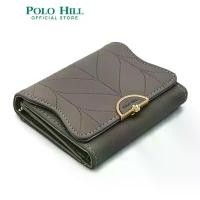 ราคา POLO HILL Ladies Leaf Inspired Stitching Tri-Fold Wallet PW120 (1732585062271780653)