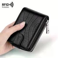 ราคา Anti-theft Small Card Holder Men's Credit Card Wallet Multi-slot Genuine Leather Card Wallet Multi-functional ID Holder Driver's License Holder Compact (1733403053555287738)