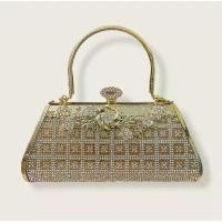 ราคา กระเป๋าถือผู้หญิง ไปงานแต่งได้ ไปงานราตรีได้ ออกงานได้ กระเป๋าคลัชท์ แบบมีเพชรประดับด้านหน้า STARCATE คําแนะนําผลิตภัณฑ์ใหม่ของเดือนนี้ wallet women (1733236683671700837)