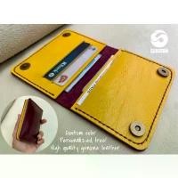 ราคา กระเป๋าสตางค์หนังแท้ขนาดเล็กงานแฮนด์เมด เลือกสีเองได้และสั่งตอกชื่อฟรี Handicraft wallet/Personalized/Custom Color (1733177370576258910)