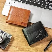 ราคา Collin Kacey A28 กระเป๋าสตางค์แฟชั่นใหม่ กระเป๋าสตางค์ผู้ชายหนังแท้ใบสั้น Genuine leather wallet (1733393387866195460)