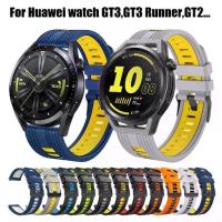 ราคา สายซิลิโคน, สำหรับ Huawei Watch GT 3, Huawei Watch GT Runner, Huawei Watch GT3, Huawei Watch GT 2, สายเรซิน, เข้ากันได้กับ Huawei GT2 42mm และ 46mm, เปลี่ยนสายรัด, เหมาะสำหรับ Hu (1730454330034850227)