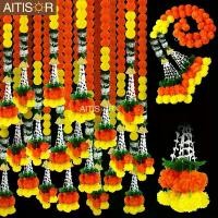 ราคา พวงมาลัยดาวเรืองประดิษฐ์ ยาว 5 ฟุต ชุด 5 ชิ้น เหมาะสำหรับงานแต่งงานของอินเดีย พิธีบูชา พิธี Diwali คริสต์มาส รอมฎอนอีดอัลฟิต พวงมาลัย งานแต่ง พวงมาลัย กํามะหยี่ ขันหมาก งานแต่ (1732562565958961027)