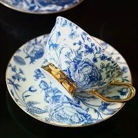 ราคา 1 Piece Bone China Cup and Saucer Set, Wedding Ceramic Tea Coffee Cup, Vintage Blue and White Porcelain Pattern, Royal Luxury Ceramic Coffee Cup, Afternoon Tea Porcelain Latte Cu (1733414109305800603)