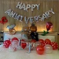 ราคา แนะนำ ขายร้อน ลูกโป่งครบรอบHappy Anniversary ป้ายAnniversary, Marry Me, I Love You, Bride to be, Happy Wedding ลูกโป่งจัดห้องหองานแต่ง (1732835449030805007)