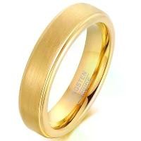 ราคา Men's & Women's 6mm Wide Tungsten Carbide Wedding Band - Golden Plated Black & Golden Modern Fit Durable Engagement Ring, Scratch-Resistant Tungsten Ring for Men and Women, Affor (1733219034955941495)