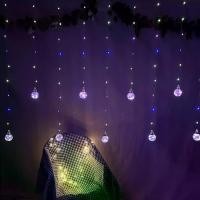 ราคา 1 Set, Christmas Curtain Lights, Wedding Bedroom Decoration Holiday Lights, 8-Function USB Wishing Ball Color Lights G50 Bulb LED Copper Wire String Lights, Bulb Curtain Lights, (1733333903613134601)