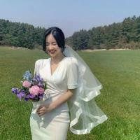 ราคา 5035 พร้อมส่ง เดรสสีขาว Wedding Dress เดรสแต่งงาน ชุดเดรสยาว ชุดหมั้น เพื่อนเจ้าสาว สินค้าขายดี (1732801813166524036)
