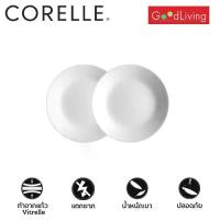 ราคา [COD] [Tiktok]Corelle Just White Glass plate 7” (18 cm.) 2 piece [C-03-106-N-LP-2] (1733163420706637455)