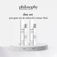 ราคา [จัดส่งทันที] [Exclusive Set] น้ำหอม Philosophy Pure Grace Eau de Toilette Penspray for Women 10ml Duo Set น้ำหอมหัวสเปรย์ ขนาด 10 มิลลิลิตร (1732934261109393281)