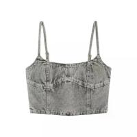 ราคา GUESS WOMEN เสื้อกล้ามยีนส์ รุ่น W5GH1VD7160 สีเทา (1732304704945620742)