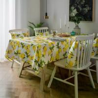 ราคา Tablecloth Fabric Waterproof Lemon Print Fresh Yellow Korean Style INS Internet Celebrity Table Mat Coffee Table Dining Table Cloth (1733441986914583733)