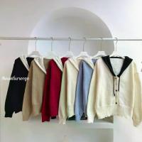 ราคา DL99 Fashionable Long Sleeve Knit Hoodie with Star Button Detail, Over Size (Free Size Chest - 50 Inches), Women's Knit Fabric (1733063882583410134)