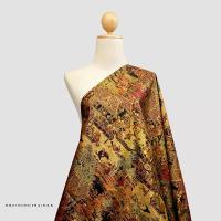 ราคา TRADITIONAL THAI VILLAGE DESIGN PRINTED SILK FABRIC - ผ้าไหม ไทยแท้ พิมพ์ลาย ลวดลาย เรือนไทย (1733400503268050232)