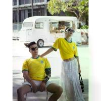 ราคา Brazilian racing suit Wear like Neymar, cool fabric, not uncomfortable! # Brazil # football # T-shirt # Football shirt # Neymar (1732808777860286163)