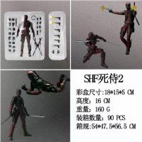 ราคา Deadpool 2 DEADPOOL Marvel Universe Gear โมเดลแอ็คชั่นฟิกเกอร์แอคชั่น เคลื่อนย้ายได้ SHF Deadpool (1733004013980321745)