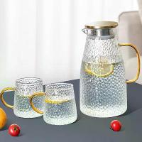 ราคา Cold Water Pitcher Glass High Temperature Resistant Cold Water Cup Fruit Tea Pitcher Large Capacity Ice Water Pitcher Cold Tea Pitcher Set Household Cold Water Pitcher (1733078309171004483)