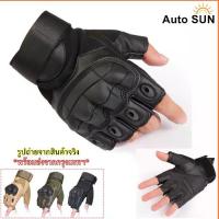 ราคา [จัดส่งทันที] Auto Sun glove ถุงมือหนังแบบเต็มนิ้ว Touch Screen tactical gloves (1732853451604985402)