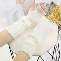 ราคา [COD] Long Fingerless Gloves Women Mitten Winter Arm Warmer Kawaii Knitted Sleeve Soft Girls Anime Clothes Punk Gothic Lolita Gloves (1733272221744858622)