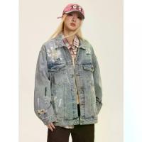 ราคา Lightning Jacket เสื้อแจ็คเก็ตยีนส์ สไตล์สตรีท เทสดี ดีเทลขาดและเพ้นท์ลายเท่ๆ ที่ไม่ซ้ำใคร เนื้อผ้าดีมากคุ้มราคา (1733239641456411981)