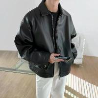 ราคา StylePop เสื้อJacket เสื้อแจ็คเก็ตหนัง สไตล์เกาหลี สีดำ PU Leather Black Jacket (1733236673678181582)