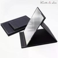 ราคา [COD] [Tiktok]AL21 กระจกพับ สีดำ พกพา กระจกแต่งหน้า M L XL สำหรับตั้งโต๊ะ Folded Makeup Mirror (1733455694511900128)