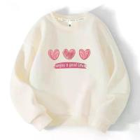 ราคา MANHAGU/Manha Valley Spring and Autumn Girls' Sweatshirt Heart Girl Top 2023 New Fashionable Long Sleeve Autumn Outfit (1733327037855794794)