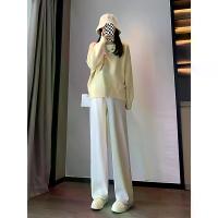 ราคา 2025 Maternity Pants Autumn Winter Outer Wear Wide Leg Pants Spring Autumn Winter Fleece Lined Thickened Women Loose Casual Maternity Autumn Winter Outfit (1733250908274590831)