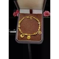 ราคา สร้อยข้อมือทองแดง สไตล์โบราณ เติมด้วยทองคำแท้ คงสีไว้ได้ดี สร้อยข้อมือ "Foakleak", เทพเจ้าเงิน "โกลเด้น" และ "Pan Chan" (สไตล์จีนโบราณ), รูปแบบใหม่พร้อมสไตล์ Bak Kut Siak โบราณ, (1732680688984294623)