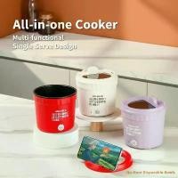 ราคา [COD] Electric Cooking Pot 450W Pot Multifunctional Rice Cooker Hot Pot Instant Noodles Porridge Omelette Quick Food Pot Frying Pan (1733245495278012068)