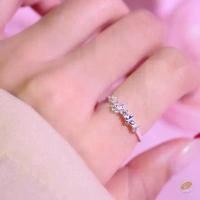ราคา PAN earrings แหวนเงินแท้925 แหวนเพชรCZ รูปผีเสื้อ ใส่ติดนิ้วได้เลย ของขวัญให้แฟน น่ารัก #R0215 (1733407548955985738)
