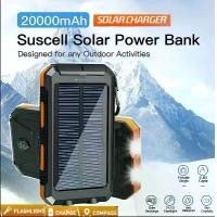 ราคา [COD] Solar Power Bank Waterproof Large Capacity Powerbank Fast Charging External Battery with SOS for IPhone Samsung Xiaomi (1733440340823803459)