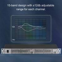 ราคา Btuty EQ-215 Dual Channel 15-Band Equalizer 1U Rack Mount 2-channel Stereo Graphic Equalizer 110-240V (1732551639014868287)