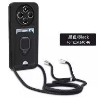 ราคา [COD] Funda Redmi 14C Crossbody Lanyard Card Slots Holder Phone Case For Xiaomi Redmi 14C A3 A3X A3 Pro Rope Necklace Strap Soft Cover (1733317913865324423)